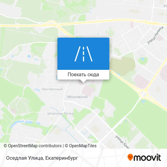 Карта Оседлая Улица