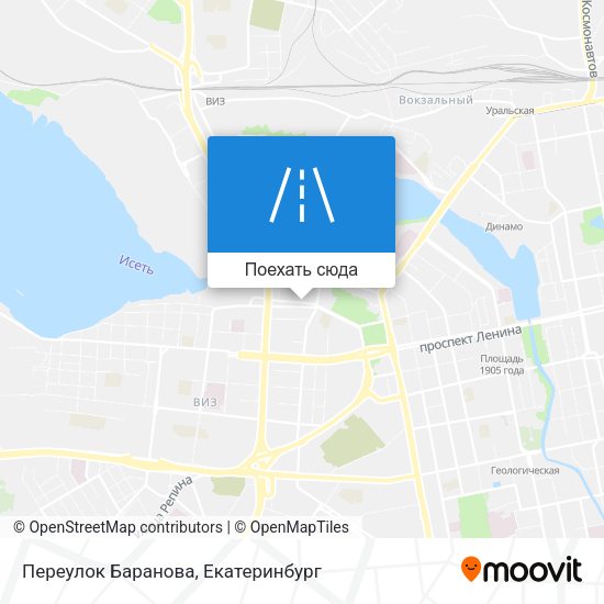 Карта Переулок Баранова