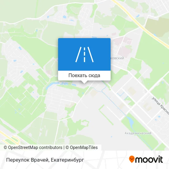 Карта Переулок Врачей
