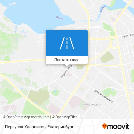 Карта Переулок Ударников