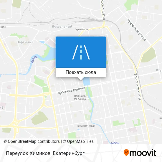 Карта Переулок Химиков