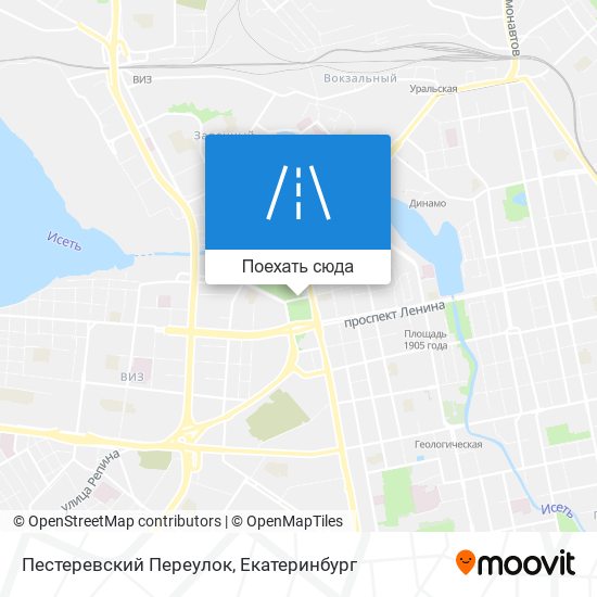 Карта Пестеревский Переулок