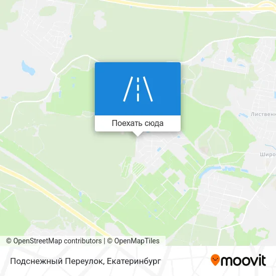 Карта Подснежный Переулок