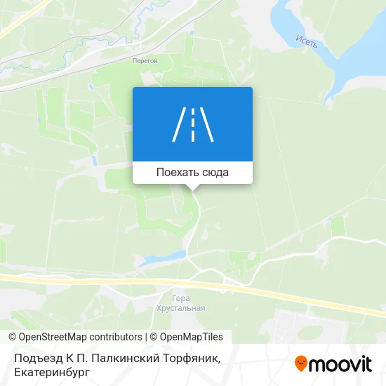 Карта Подъезд К П. Палкинский Торфяник