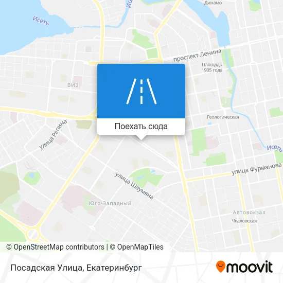 Карта Посадская Улица
