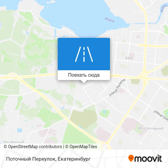 Карта Поточный Переулок