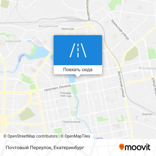 Карта Почтовый Переулок