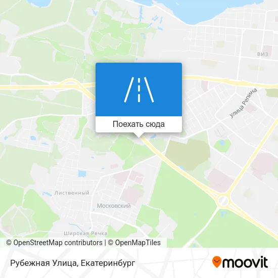 Карта Рубежная Улица