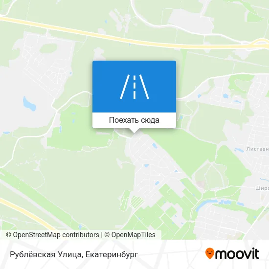 Карта Рублёвская Улица