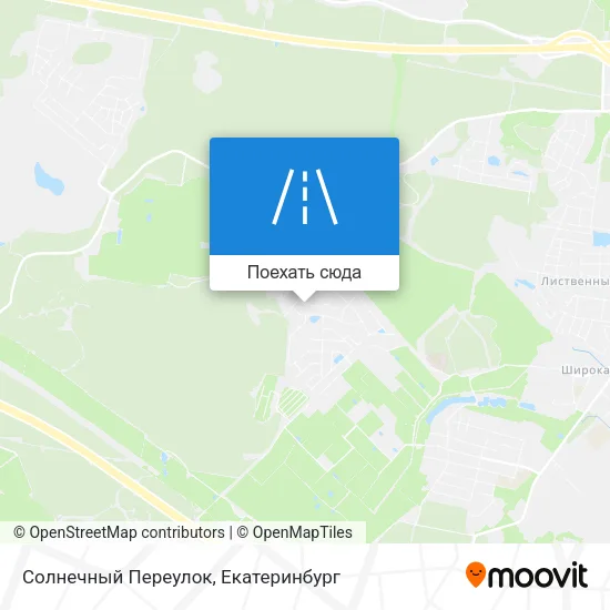 Карта Солнечный Переулок