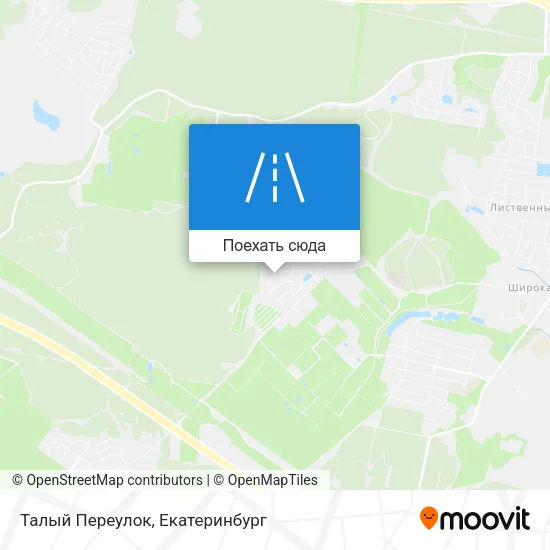 Карта Талый Переулок