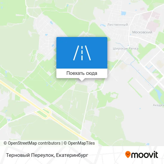 Карта Терновый Переулок