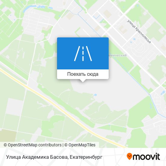 Карта Улица Академика Басова