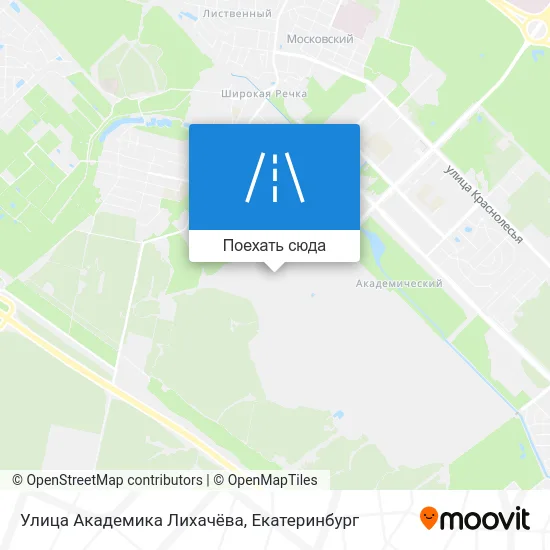 Карта Улица Академика Лихачёва