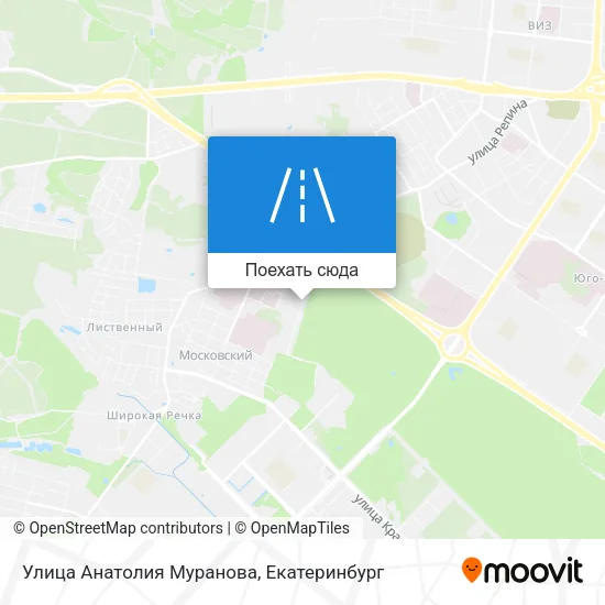 Карта Улица Анатолия Муранова