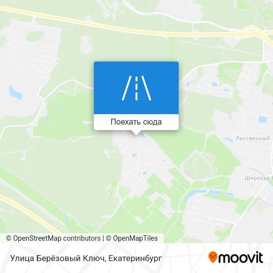 Карта Улица Берёзовый Ключ