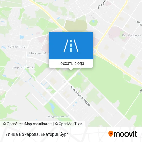 Карта Улица Бокарева