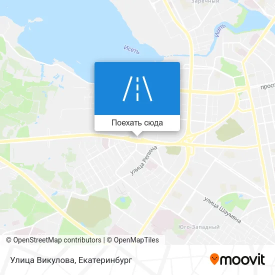 Карта Улица Викулова