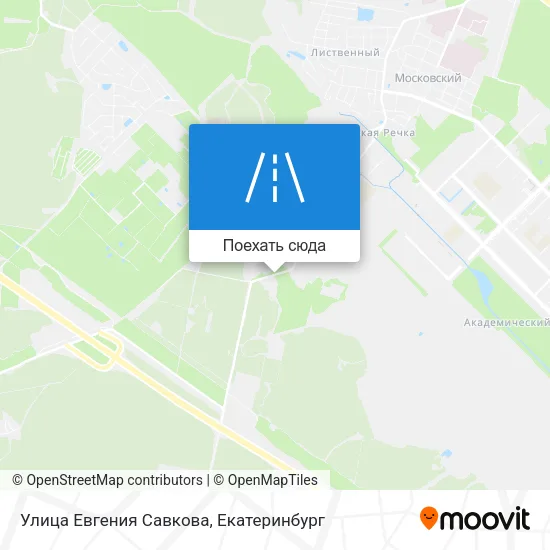 Карта Улица Евгения Савкова