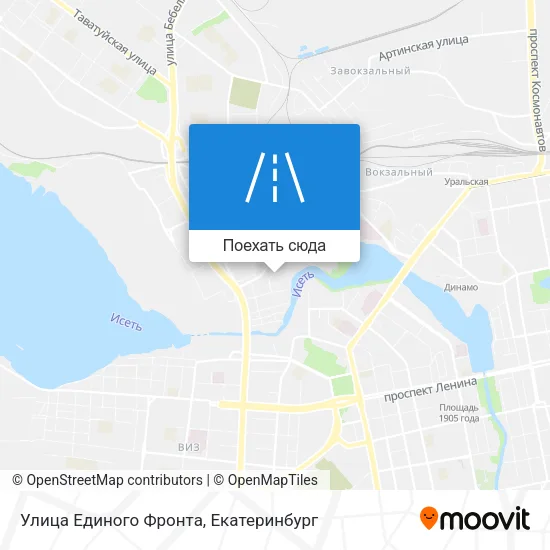 Карта Улица Единого Фронта