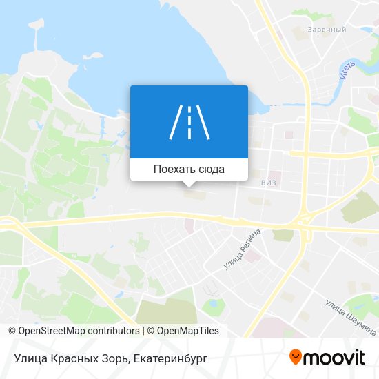 Карта Улица Красных Зорь