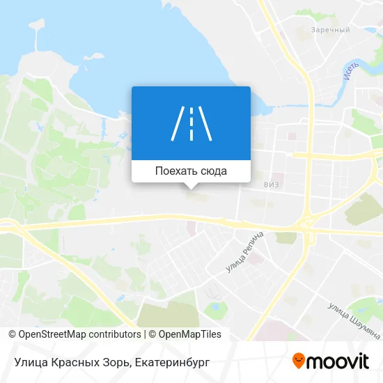 Карта Улица Красных Зорь