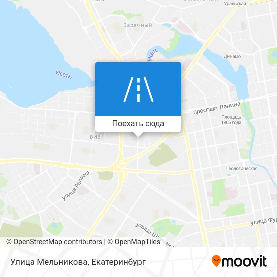 Карта Улица Мельникова