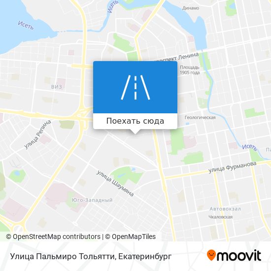 Карта Улица Пальмиро Тольятти