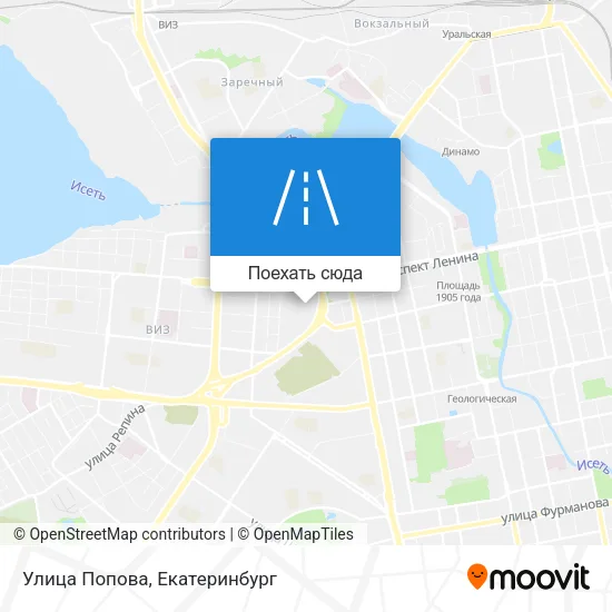 Карта Улица Попова