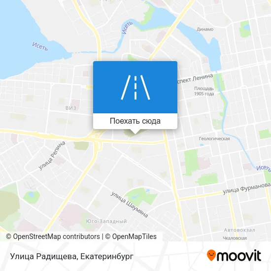 Карта Улица Радищева