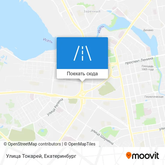 Карта Улица Токарей