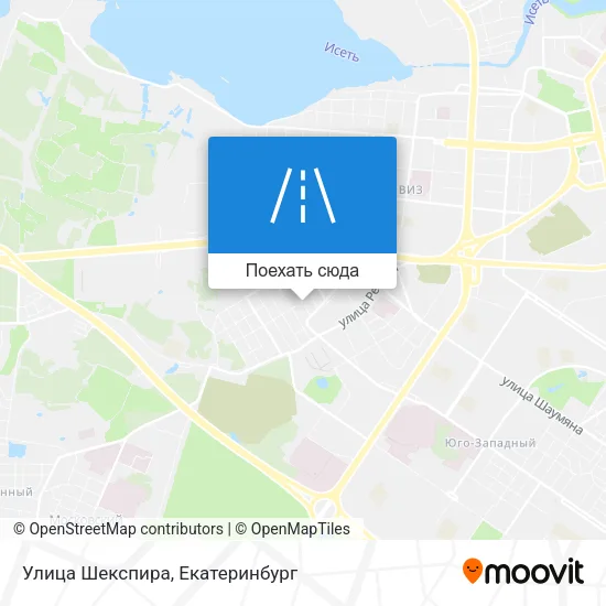 Карта Улица Шекспира