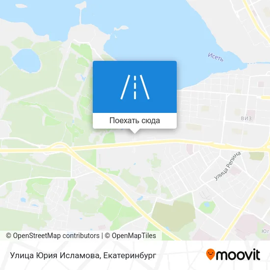 Карта Улица Юрия Исламова