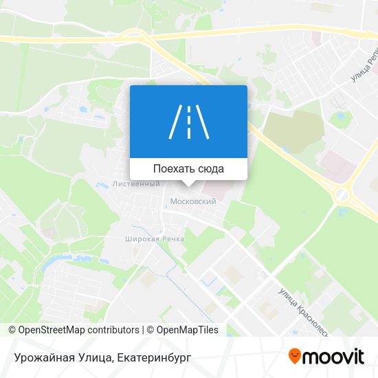 Карта Урожайная Улица