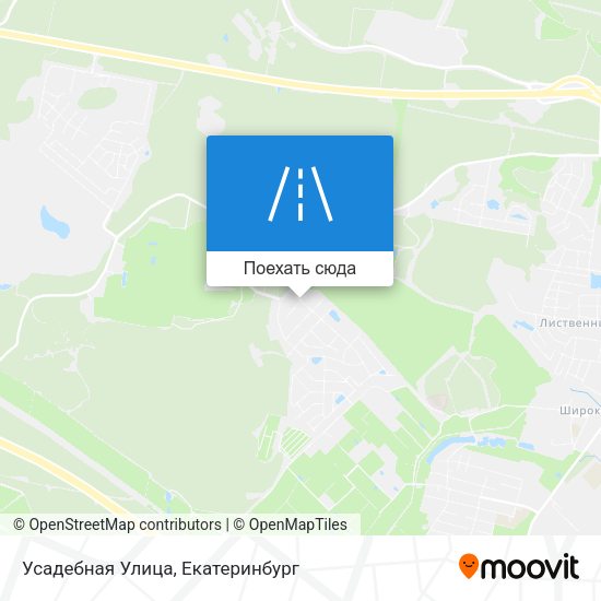 Карта Усадебная Улица