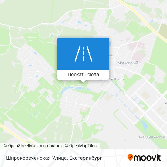 Карта Широкореченская Улица