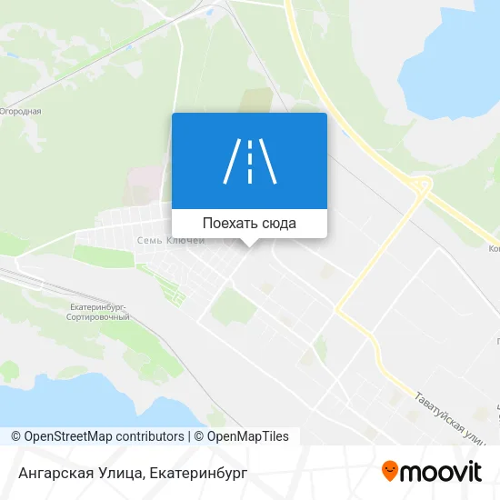 Карта Ангарская Улица