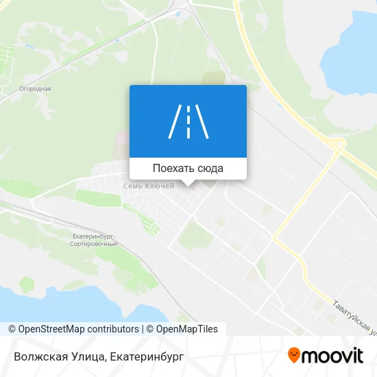 Карта Волжская Улица