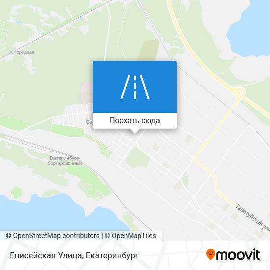 Карта Енисейская Улица