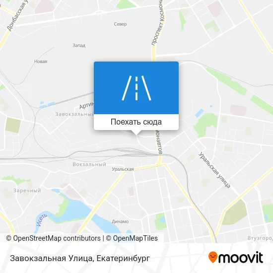 Карта Завокзальная Улица