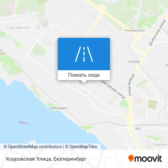 Карта Коуровская Улица