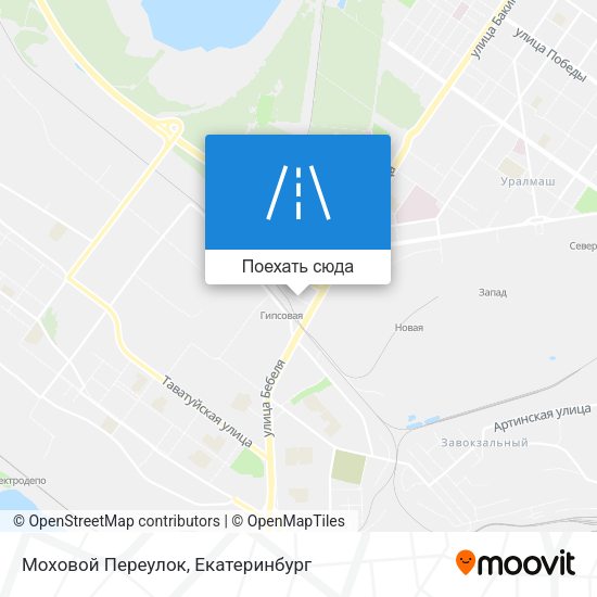 Карта Моховой Переулок