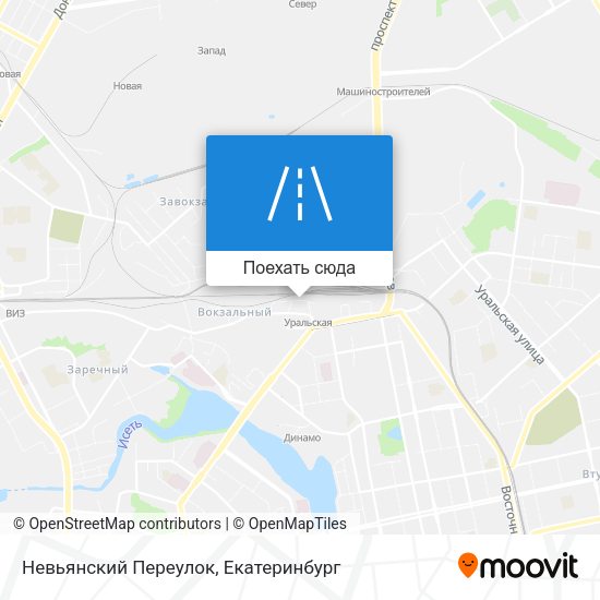 Карта Невьянский Переулок