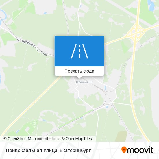 Карта Привокзальная Улица