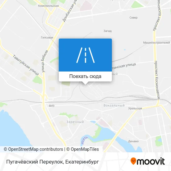 Карта Пугачёвский Переулок