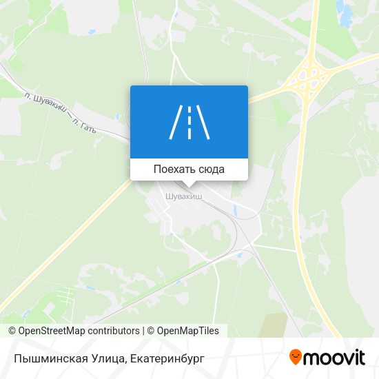 Карта Пышминская Улица