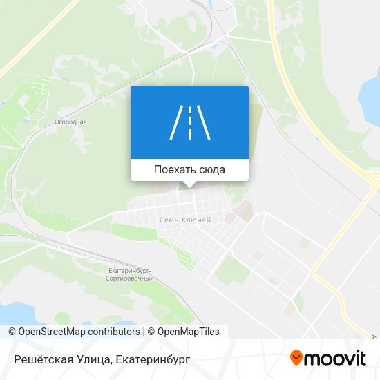 Карта Решётская Улица