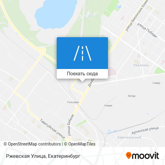 Карта Ржевская Улица