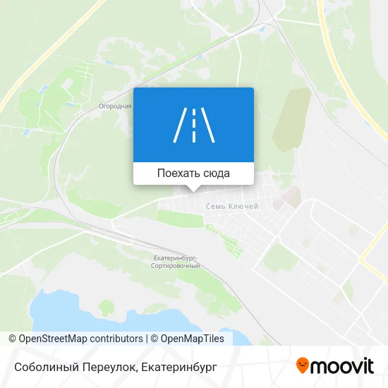 Карта Соболиный Переулок