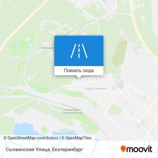 Карта Сылвинская Улица